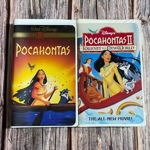 Bundle of Walt Disney Gold Collection Pocahontas & Pocahontas II VHS Tapes